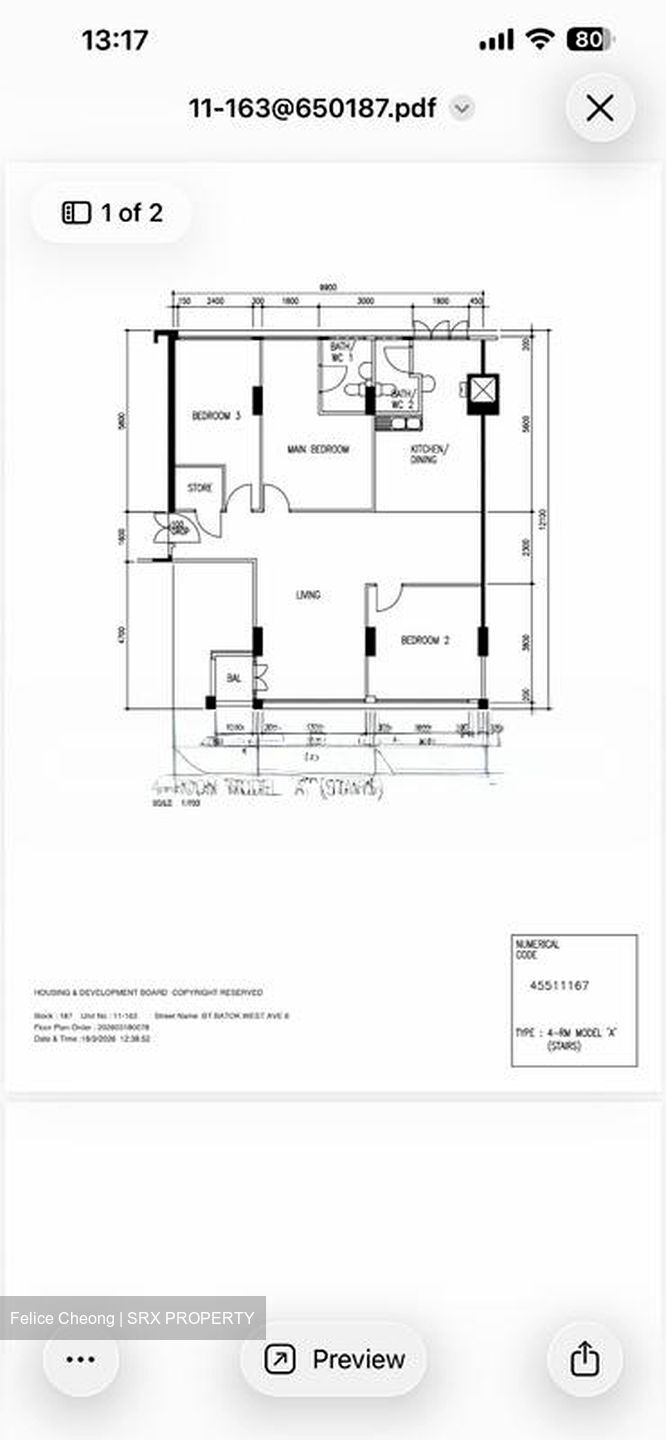 Blk 187 West View @ Bukit Batok (Bukit Batok), HDB 4 Rooms #566435241